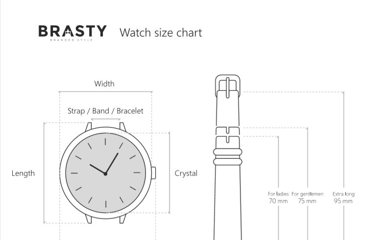 Watch sizes BRASTY.CO.UK